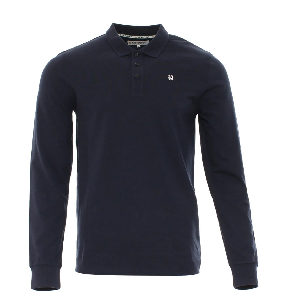 Brodie LS Polo Navy