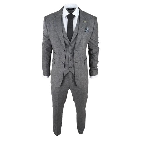 Roger Grey Check 3 Piece Suit