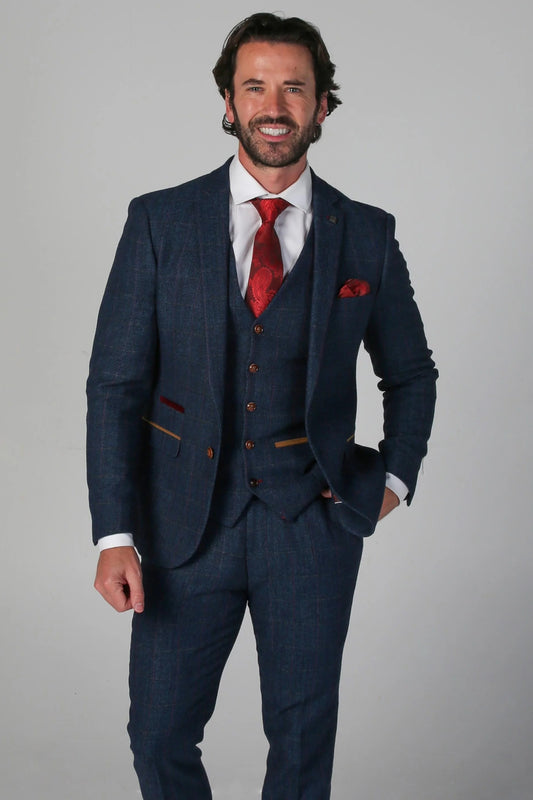 Scott Navy 3 Piece Suit