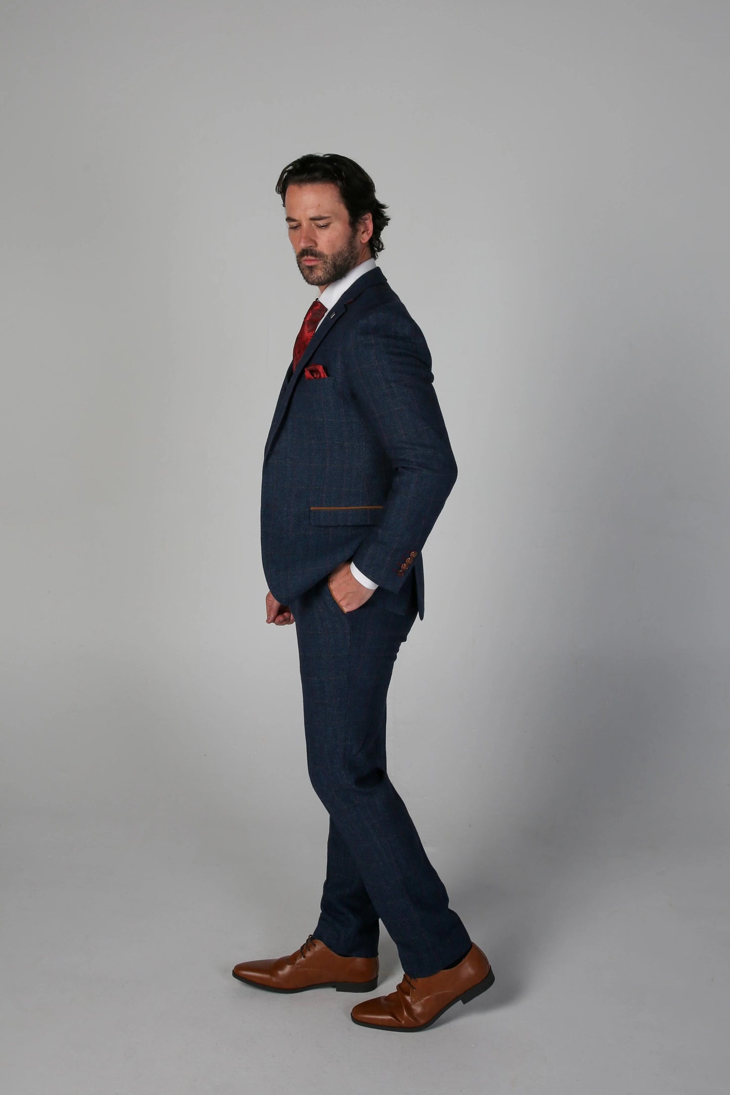 Scott Navy 3 Piece Suit