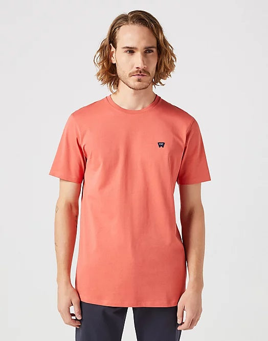 Wrangler Sign off tee burnt sienna