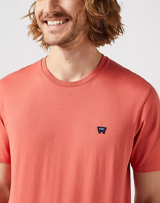 Wrangler Sign off tee burnt sienna