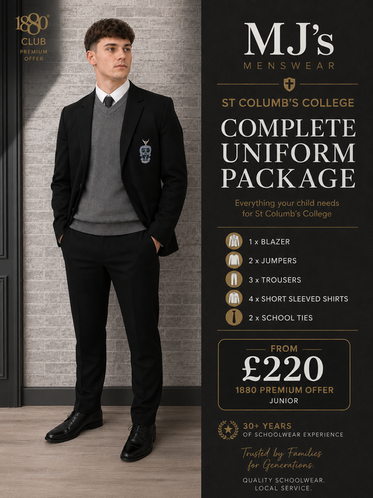 St Columb's College Complete Uniform 1880 Package (Junior)