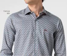 Load image into Gallery viewer, Dario Beltrán Men’s Navy Printed Shirt Comoa 951
