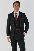 Load image into Gallery viewer, Thomas Navy 3 Piece Suit
