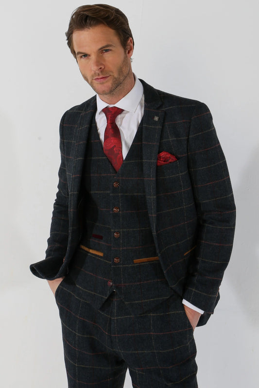 Thomas Navy 3 Piece Suit