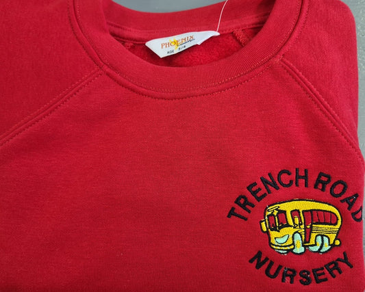 Trench road nursery red sweatshirt