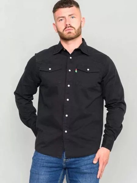 Western Black Kingsize Shirt