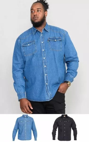 Western Stonewash Denim Kingsize Shirt