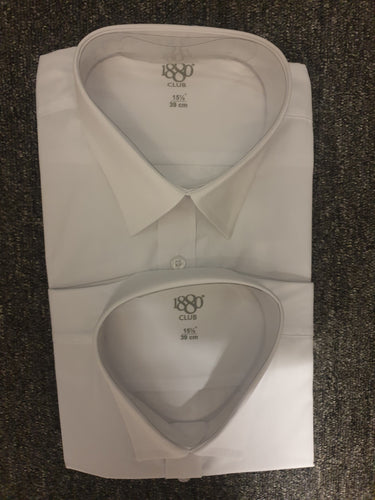 1880 Twin pack boy's white school shirt - MJ's Menswear Derry