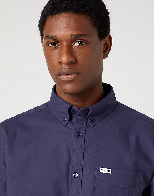 Wrangler 1 pkt down shirt eclipse