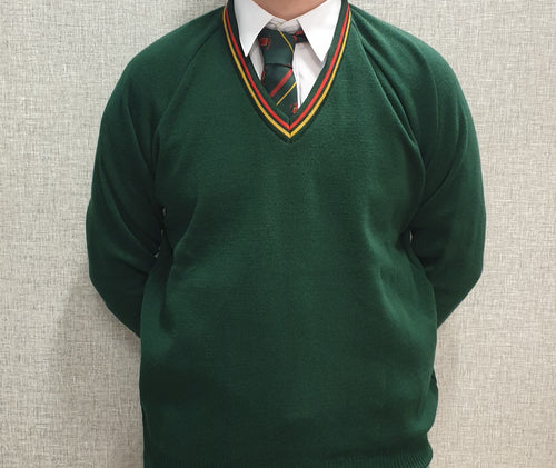 St Joseph's Boys College Deerpark knitted jumper - MJ's Menswear Derry