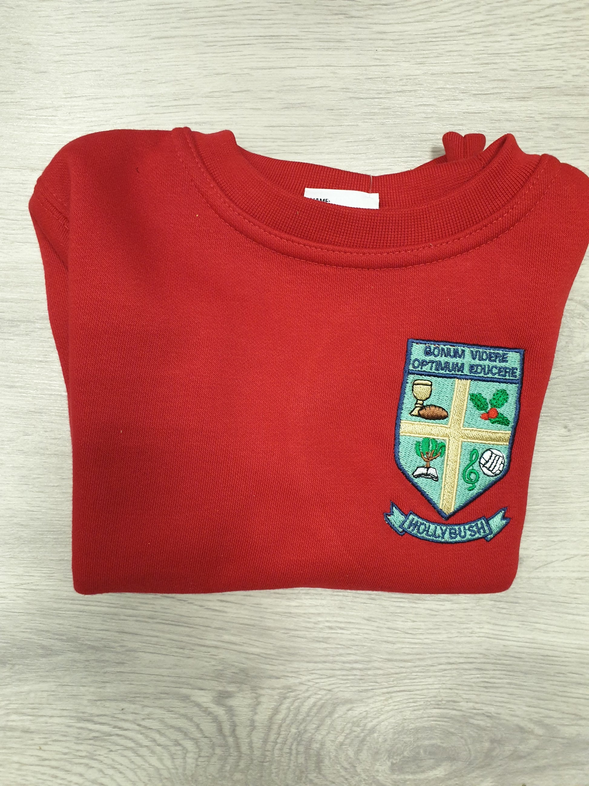 Hollybush nursery red sweatshirt - MJ's Menswear Derry