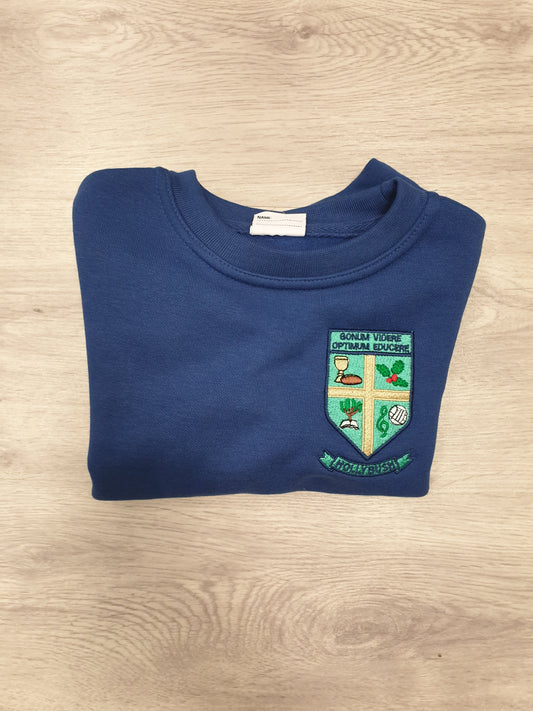 Hollybush nursery royal blue sweatshirt - MJ's Menswear Derry
