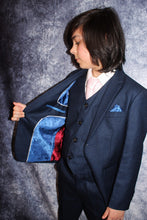 Load image into Gallery viewer, Boy&#39;s Navy 3 Piece Suit
