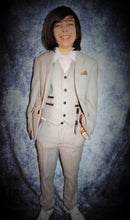 Load image into Gallery viewer, Boy&#39;s Ralph Cream 3 Piece Suit

