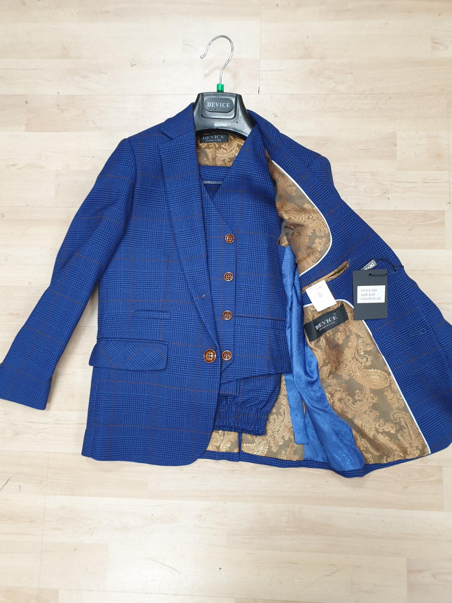 Alex Navy Boys 3 Piece Suit