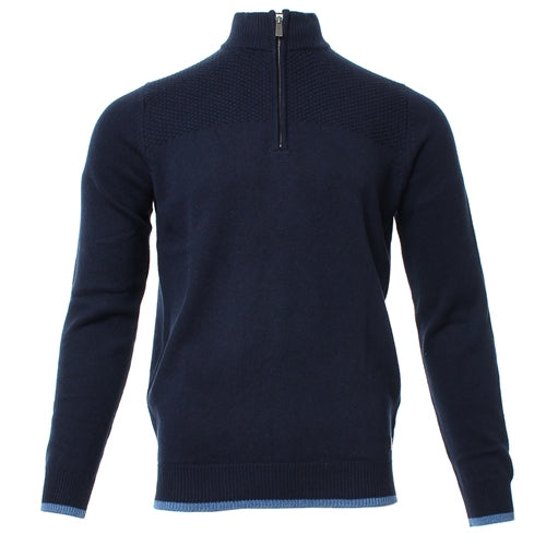 Alec Half Zip Navy