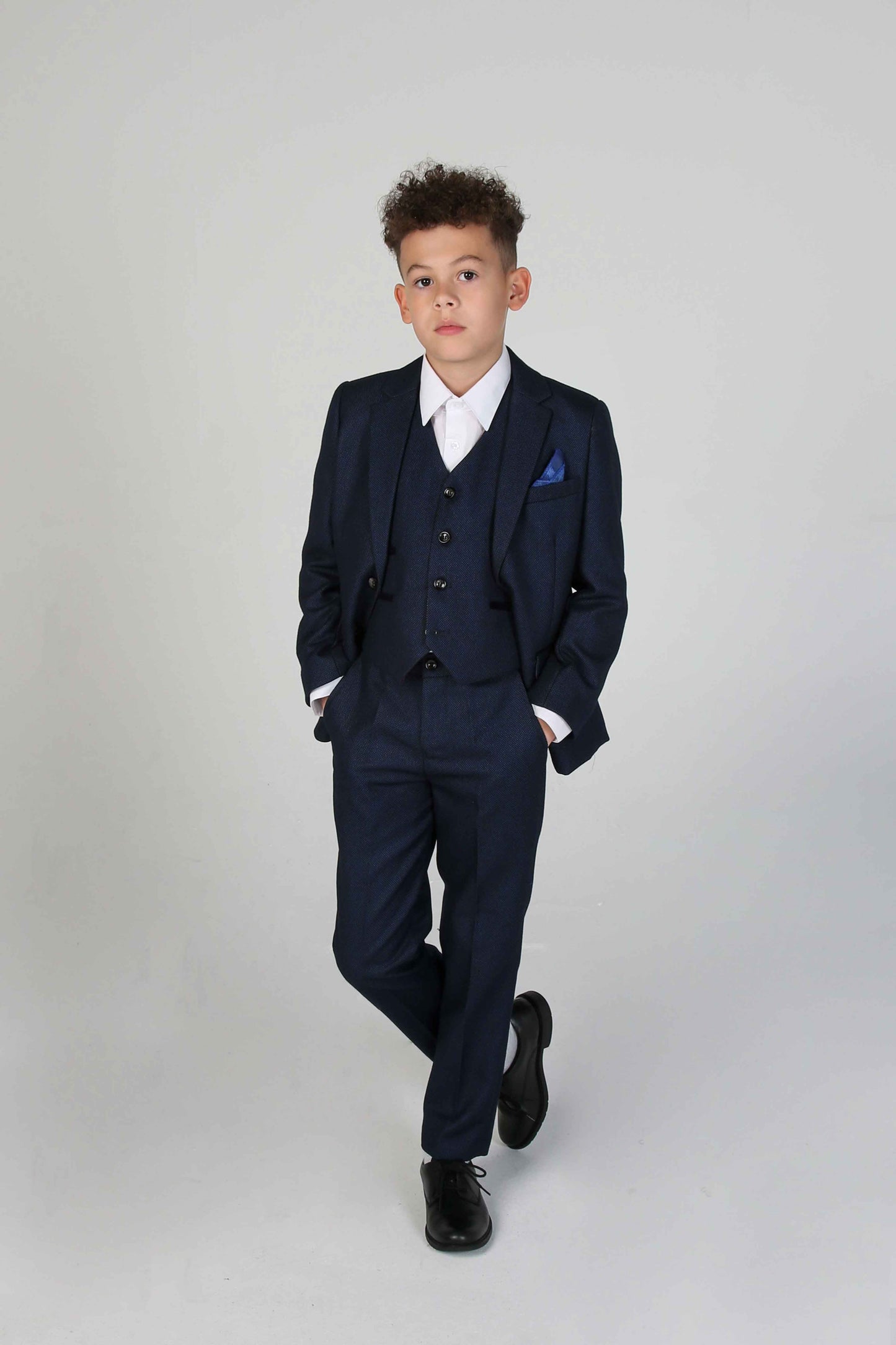 Boy's Arther Navy 3 Piece Suit