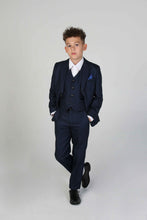 Load image into Gallery viewer, Boy&#39;s Arther Navy 3 Piece Suit
