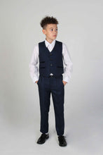 Load image into Gallery viewer, Boy&#39;s Arther Navy 3 Piece Suit
