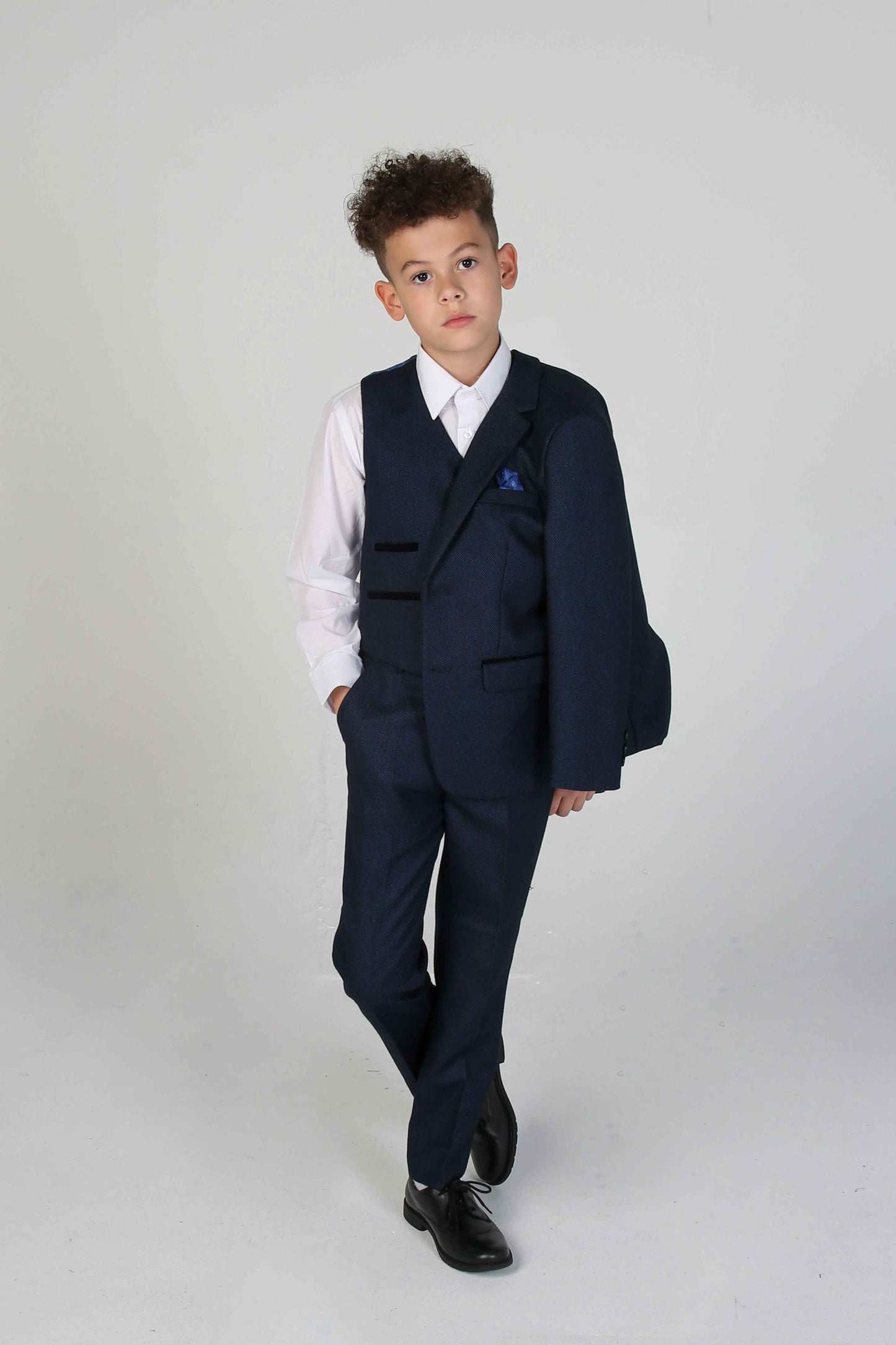 Boy's Arther Navy 3 Piece Suit