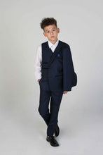 Load image into Gallery viewer, Boy&#39;s Arther Navy 3 Piece Suit
