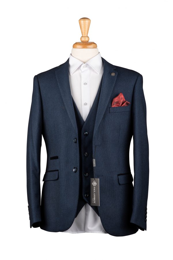 Arther Navy 3 Piece Suit - MJ's Menswear Derry