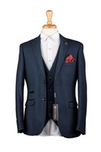 Load image into Gallery viewer, Arther Navy 3 Piece Suit
