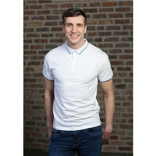 Floyd Polo White - MJ's Menswear Derry