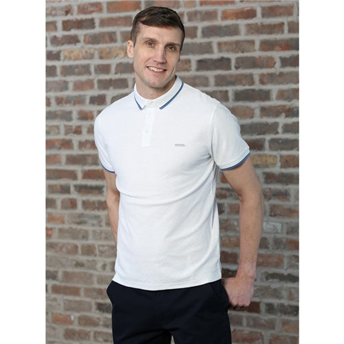 Aston Polo White - MJ's Menswear Derry
