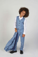 Load image into Gallery viewer, Boy&#39;s Charles Blue 3 Piece Suit

