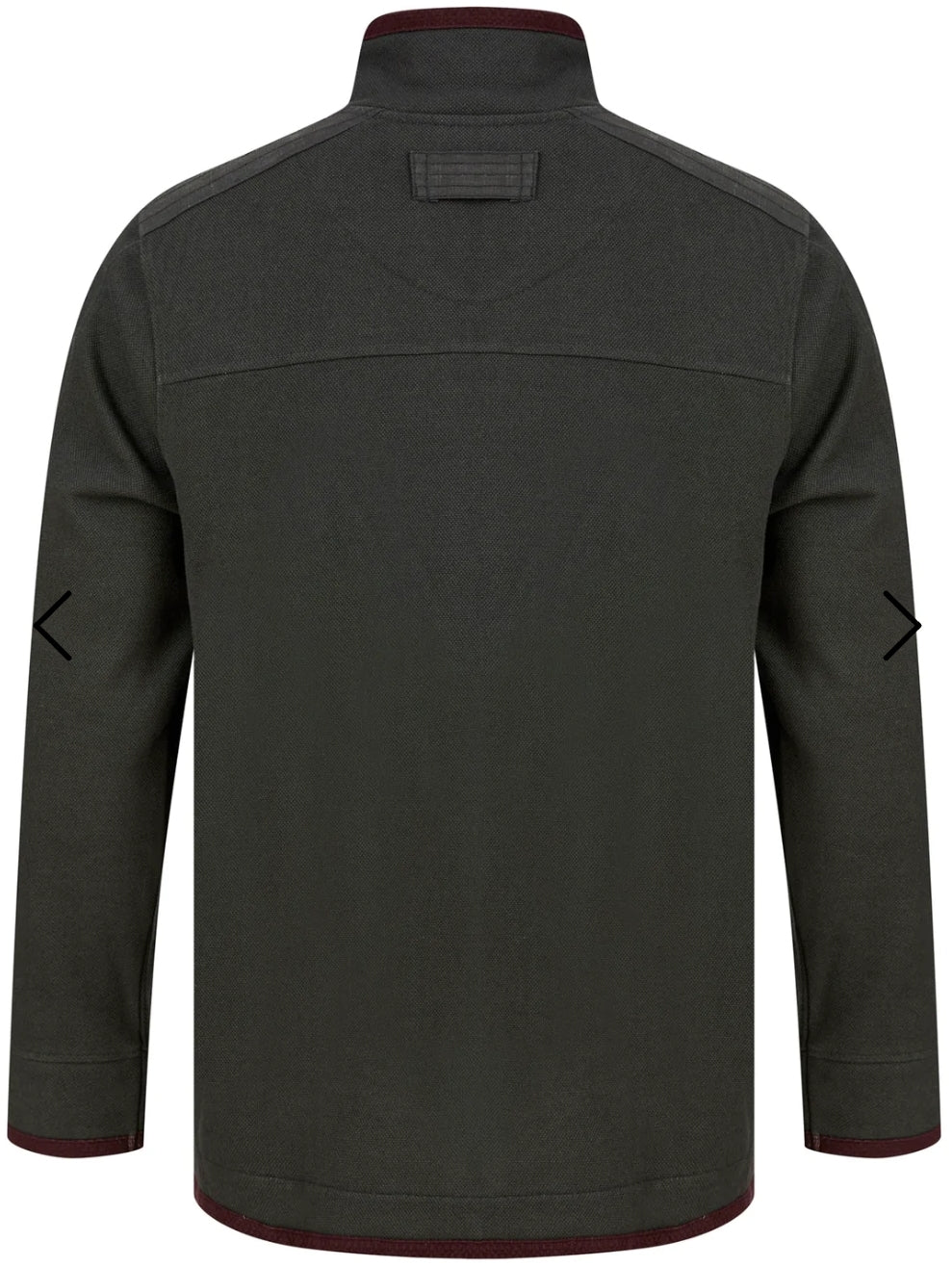 Tokyo Cotton Pique Half Zip Black