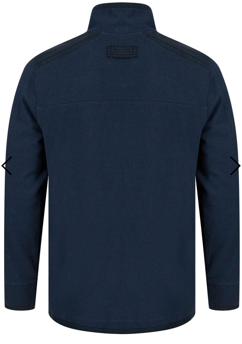 Tokyo Cotton Pique Half Zip Indigo