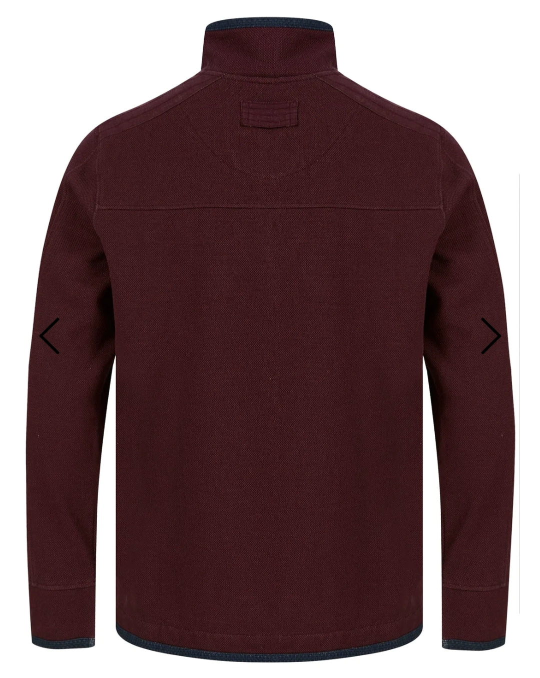 Tokyo Cotton Pique Half Zip Oxblood