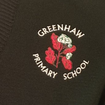 Greenhaw PS Deerpark knitted bottle green v-neck cardigan