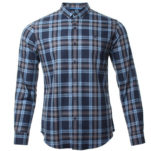 Keith Shirt Denim Check - MJ's Menswear Derry