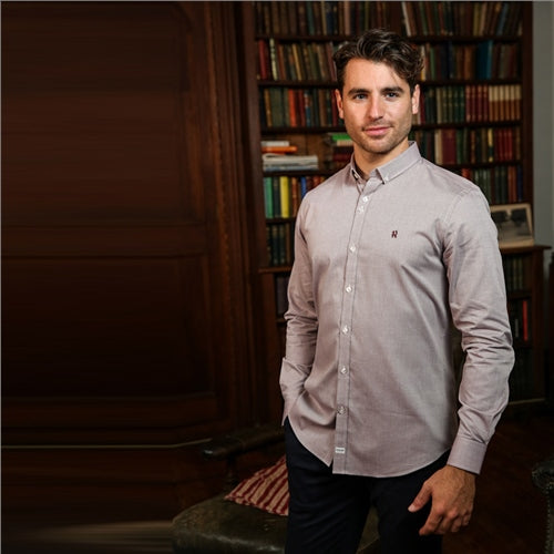 Killian Shirt Burgandy - MJ's Menswear Derry