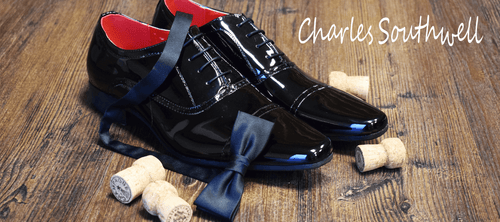 Knightsbridge Black Patent Shoe - MJ's Menswear Derry