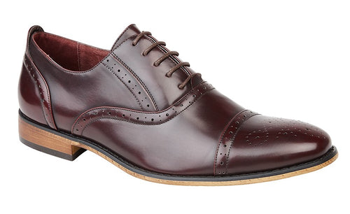 Oxblood Goor Formal Shoe M516 - MJ's Menswear Derry