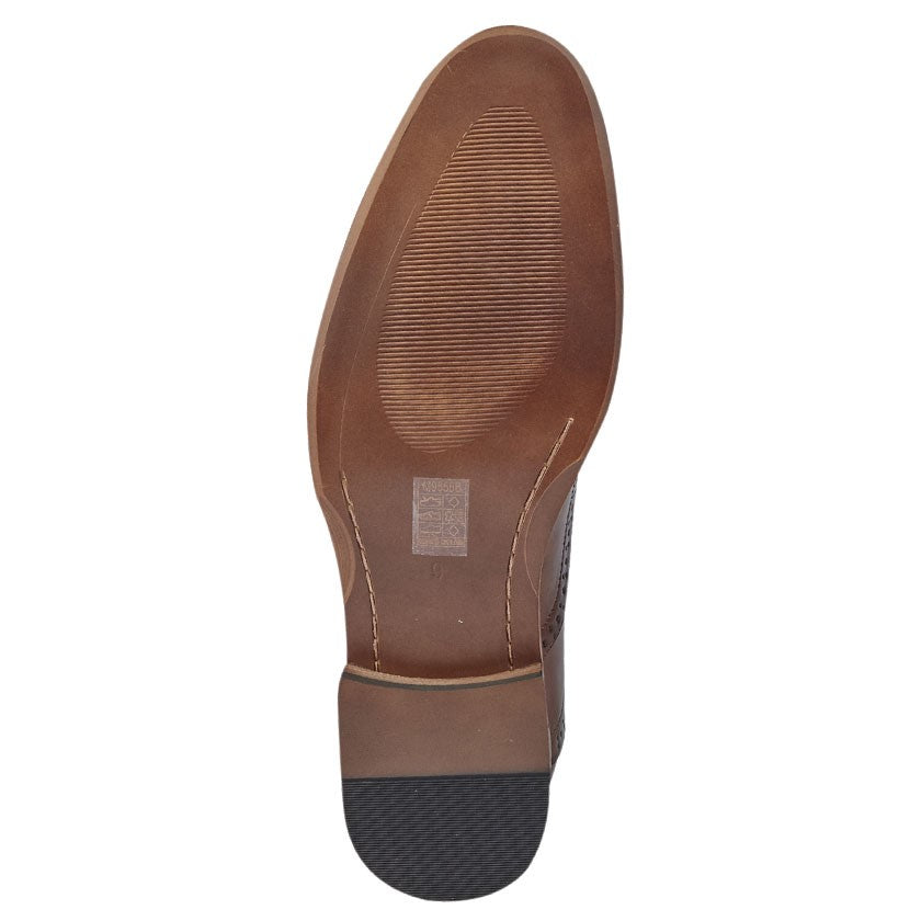 Mid Brown Goor Formal Shoe M9556B - MJ's Menswear Derry