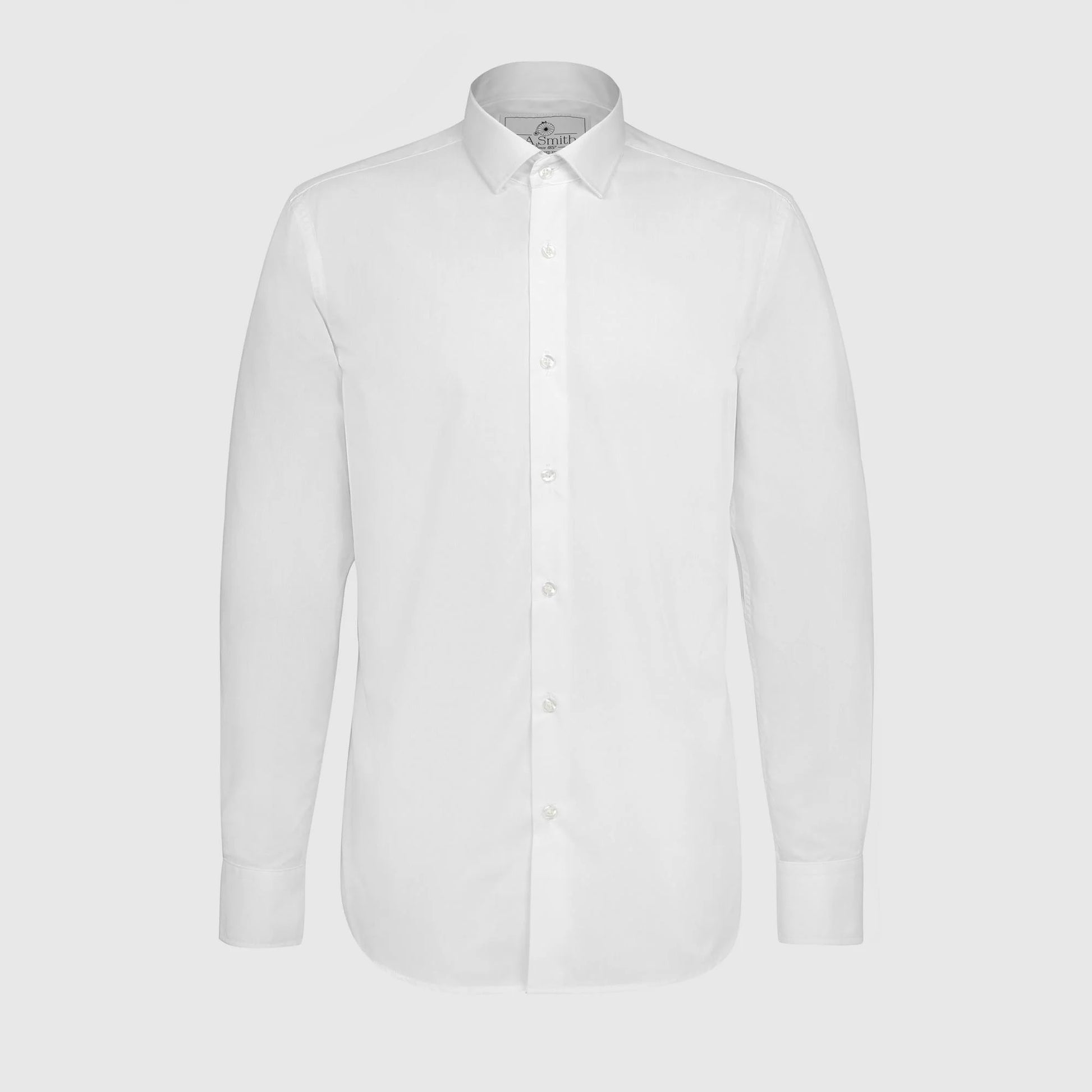 Long Sleeve Modern Fit White Shirt - MJ's Menswear Derry