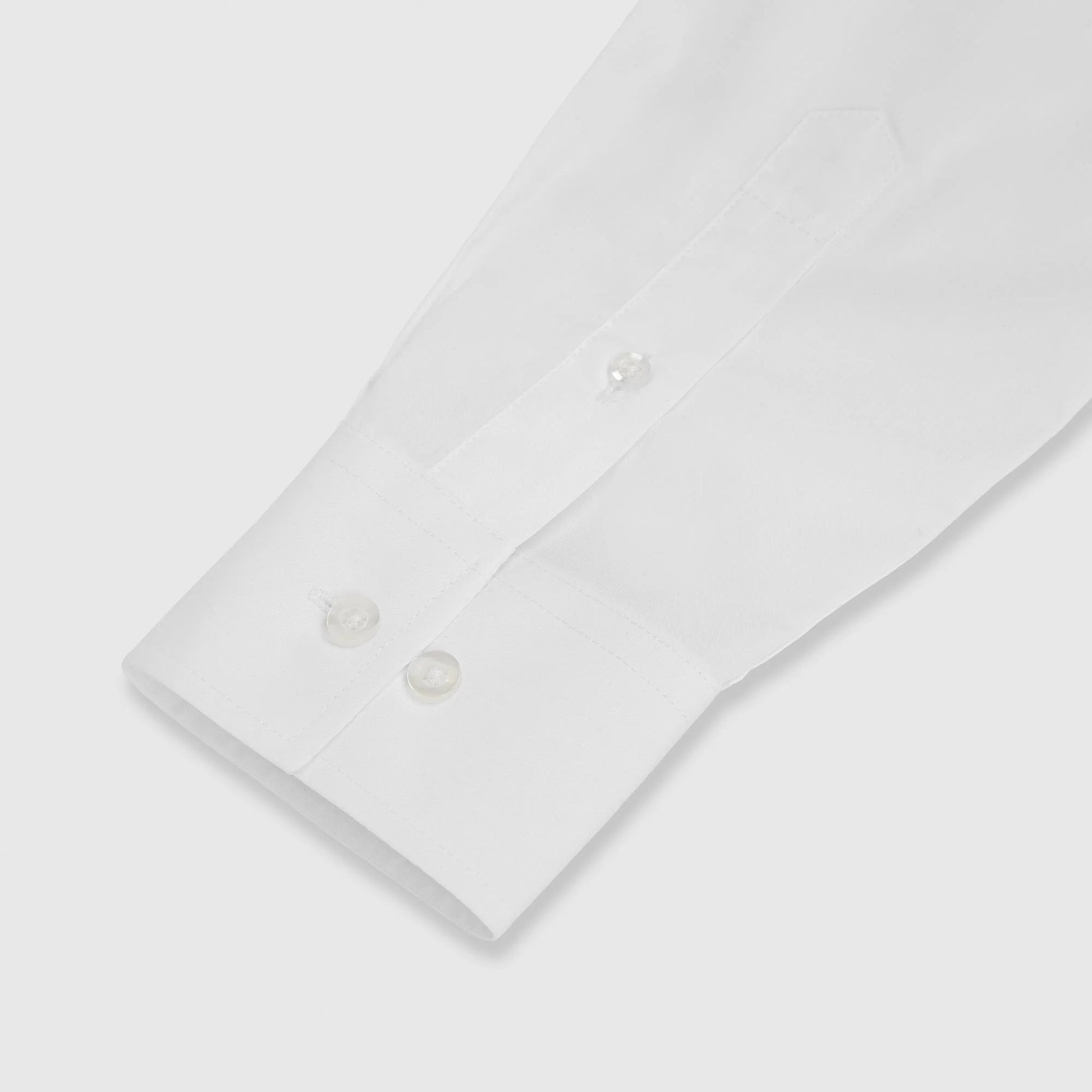 Long Sleeve Modern Fit White Shirt - MJ's Menswear Derry