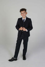 Load image into Gallery viewer, Boy&#39;s Navy 5 Piece Suit
