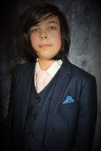 Load image into Gallery viewer, Boy&#39;s Navy 3 Piece Suit
