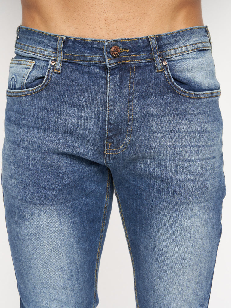 Overburg Tapered Jeans Mid Wash - MJ's Menswear Derry