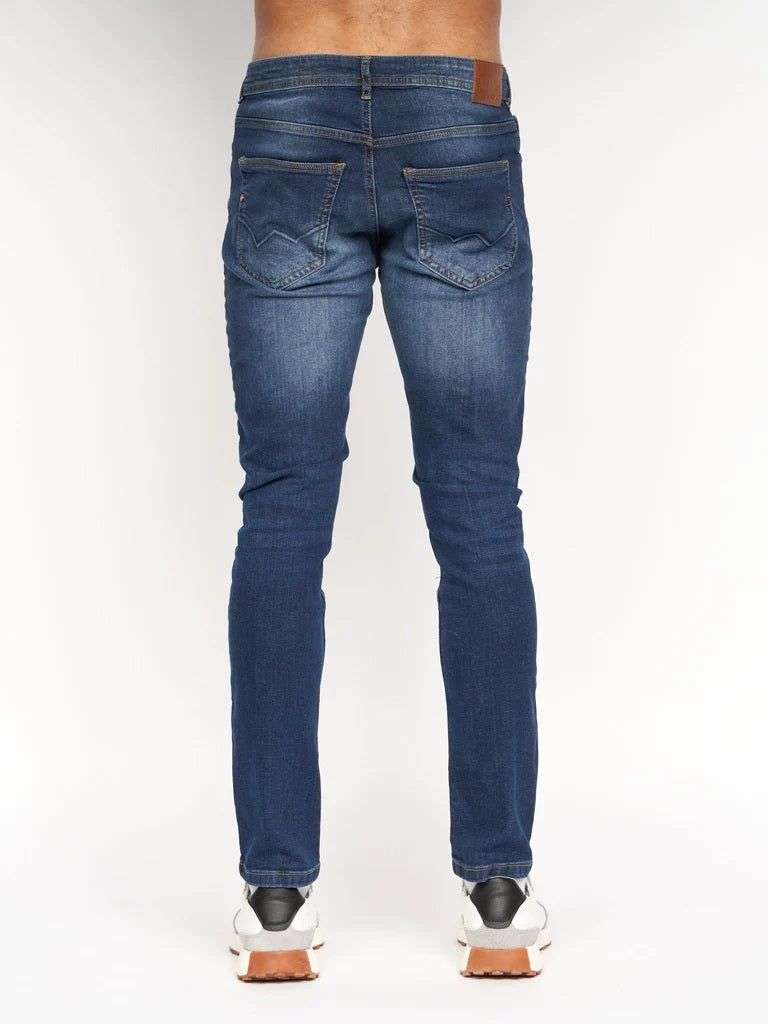 Overburg Tapered Jeans Dark Wash - MJ's Menswear Derry