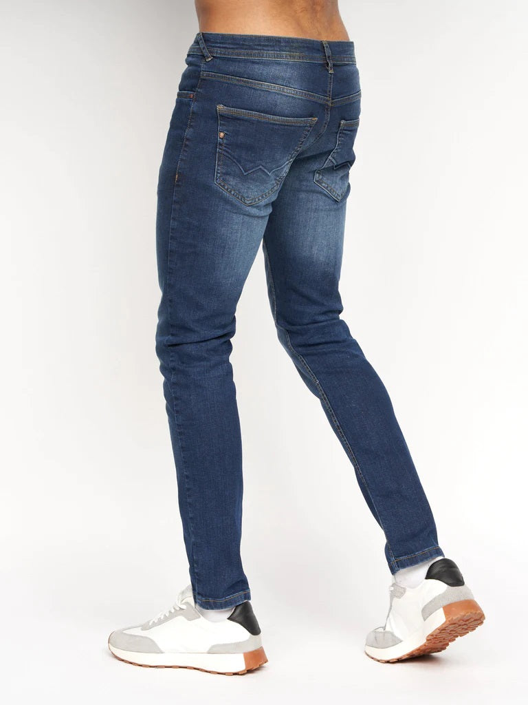 Overburg Tapered Jeans Dark Wash - MJ's Menswear Derry