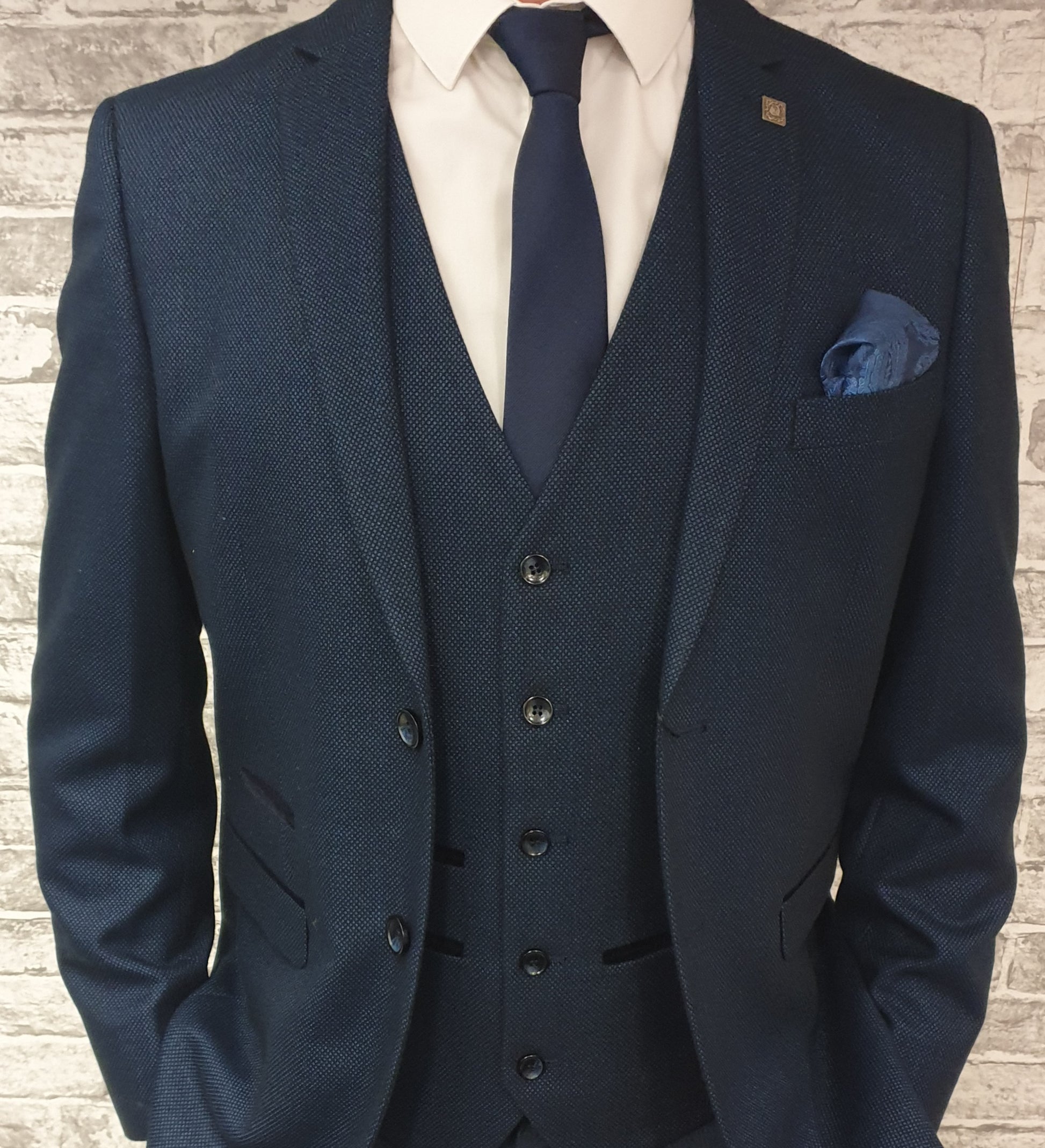 Arther Navy 3 Piece Suit - MJ's Menswear Derry
