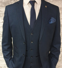 Load image into Gallery viewer, Arther Navy 3 Piece Suit
